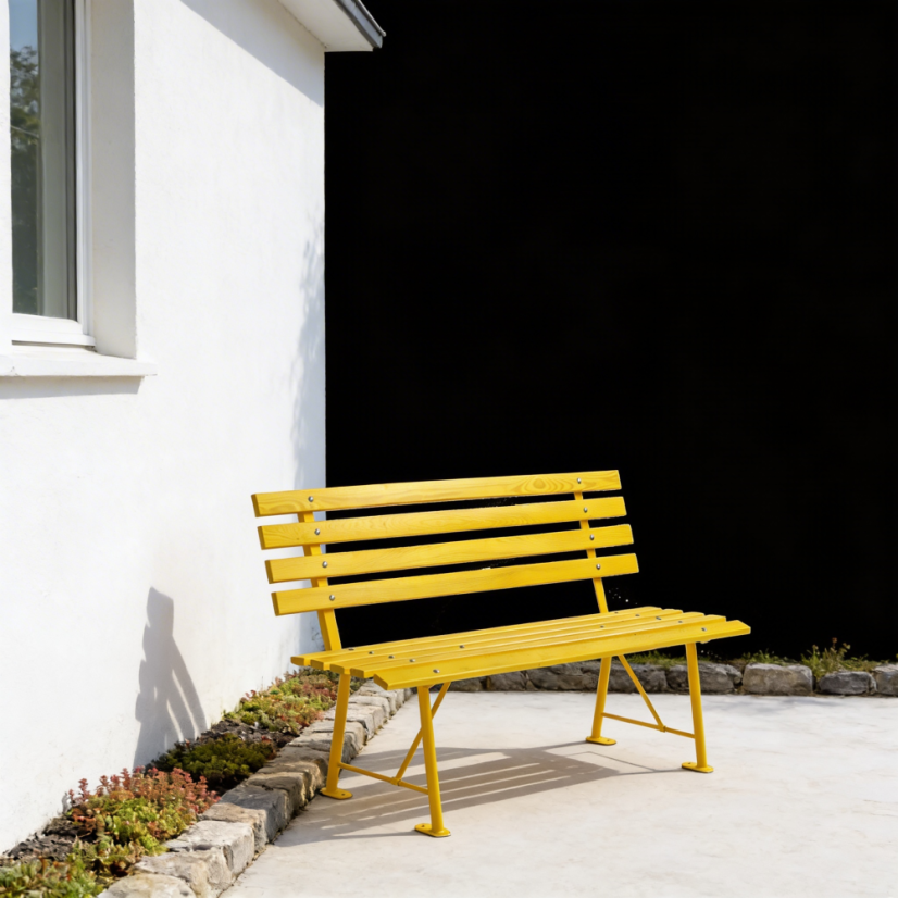 Záhradná lavica Judith žltá