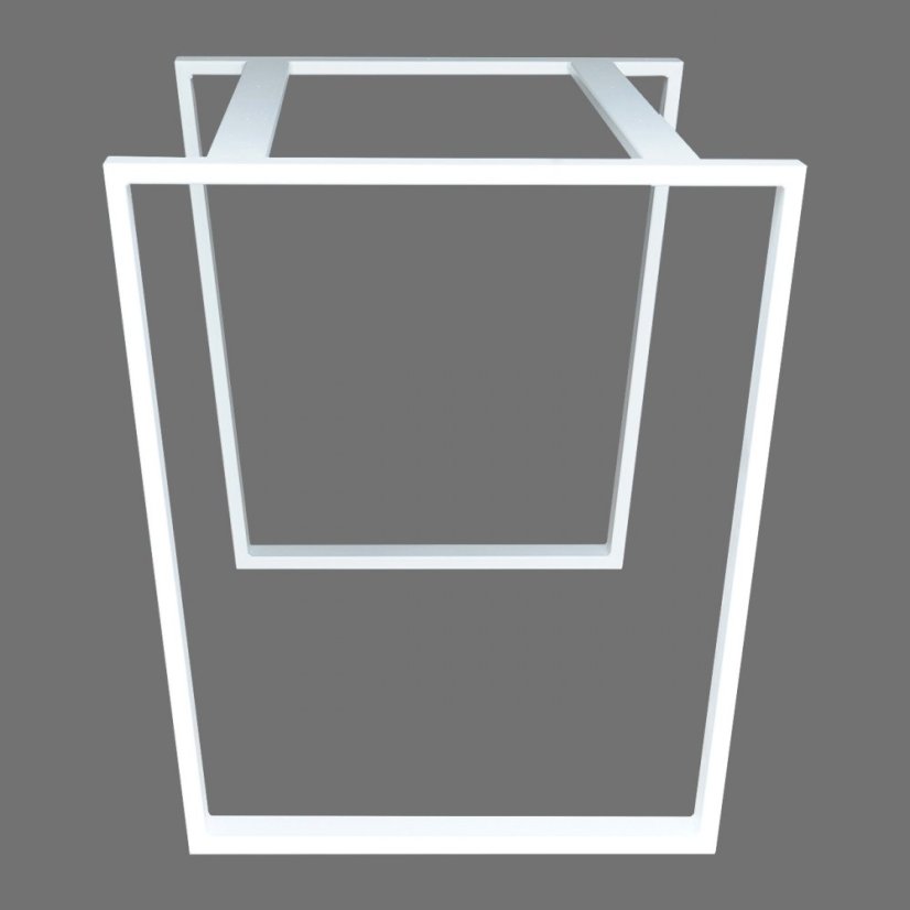 Podnožie k jedálenskému stolu "V" s podperami - Pôdorysné rozmery konštrukcie: 1300 x 600