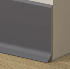 Soklová podlahová lišta, hliníková, grafit, 2,75 m