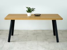 Jídelní stůl s masivní dubovou deskou Convex