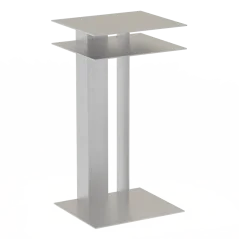 Odkládací stolek RAWW, přírodní hliník