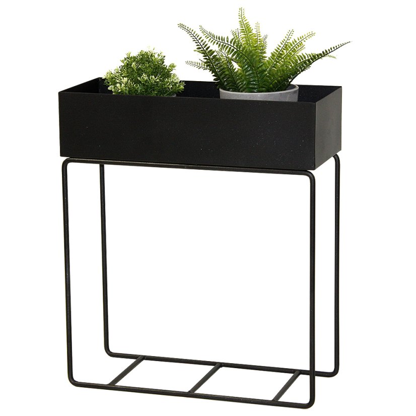 Kovový kvetináč Rosme - Farba výrobku: pastelová zelená RAL 6021