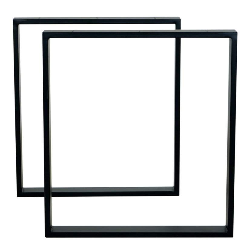 Sada kovových nôh "O" k jedálenskému stolu - Šírka: 600 mm