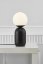 Stolní lampa Nordlux Notti černá, opálové sklo