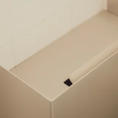 Nástenný odpadkový kôš RAWW 12l, prírodný hliník