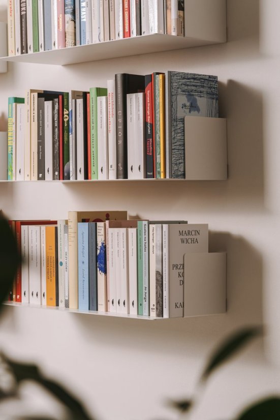 Nástenná kovová polica Firenze biela