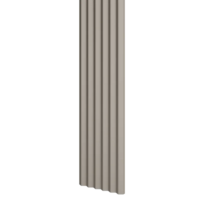 Designový panel s mikrolamelami, tvar Top, pískově béžová, 12x275 cm