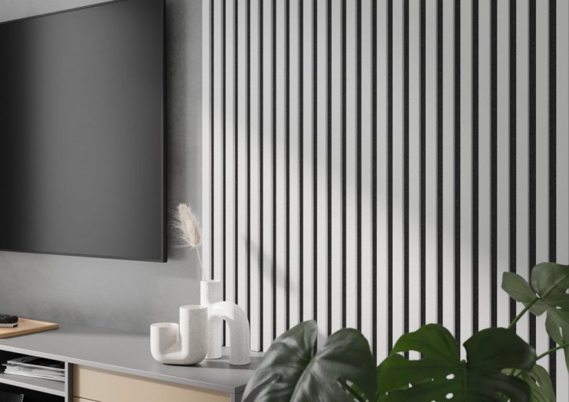 VZOREK, akustický panel, černý filc