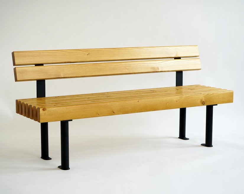 Zahradná lavica Levio - Výber lazúry dreva: prírodný odtieň