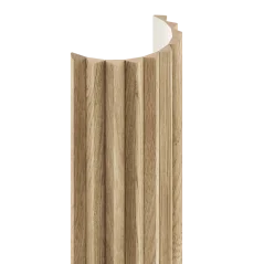 Obkladový panel na látce pro zakřivené stěny, 30 x 275 cm, dubová dýha, tvar Top