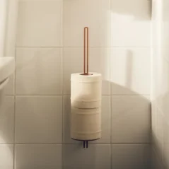 Kovový nástenný držiak toaletného papiera Lille