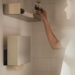 Zásobník na papierové uteráky RAWW, prírodný hliník