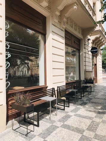 Kovová lavice Titus