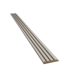 Designový obkladový panel s lamelami MINI, pískově béžová, 12,3 x 275 cm
