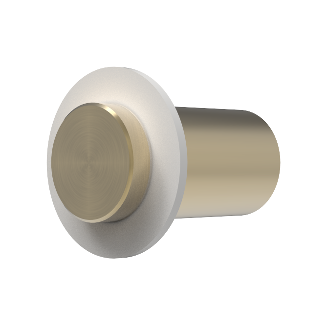 Designový kovový háček na oblečení Split - Farba: Biela, Veľkosť: S, Základna: Mosadz