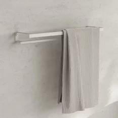 Kovový držák na ručníky Tallinn jednoduchý bílý