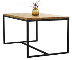 Jídelní stůl s masivní dubovou deskou Ela