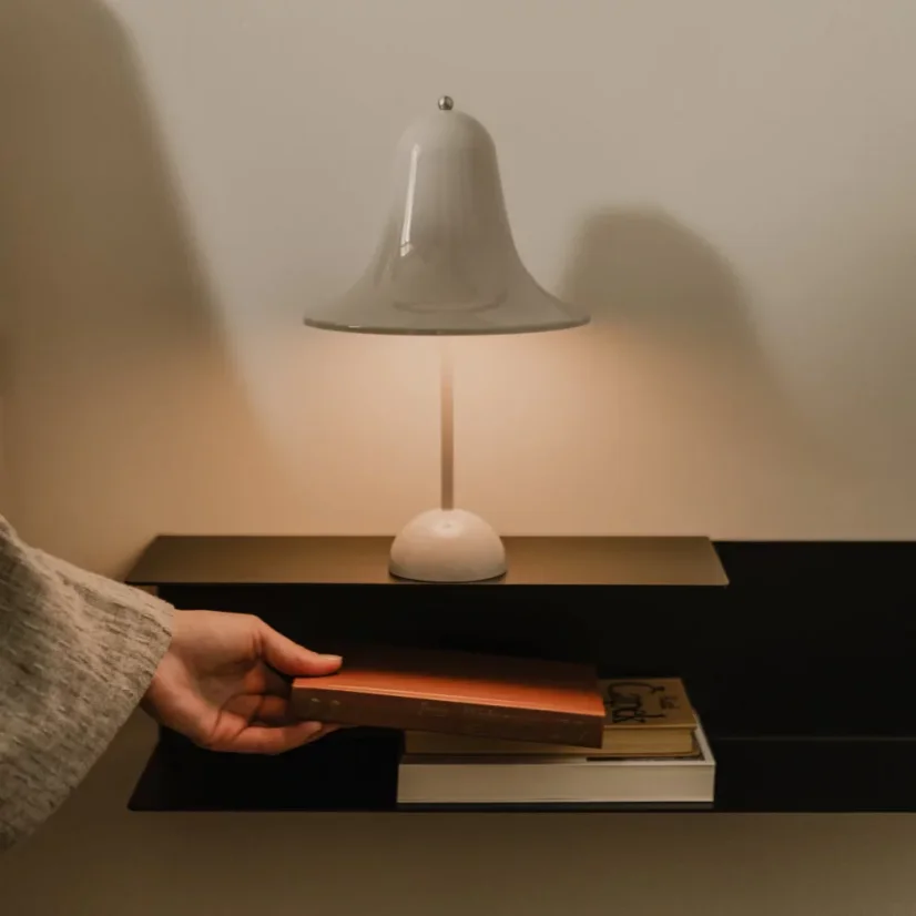 Nástenná kovová polica Porto čierna - Veľkosť: L - ľavý variant