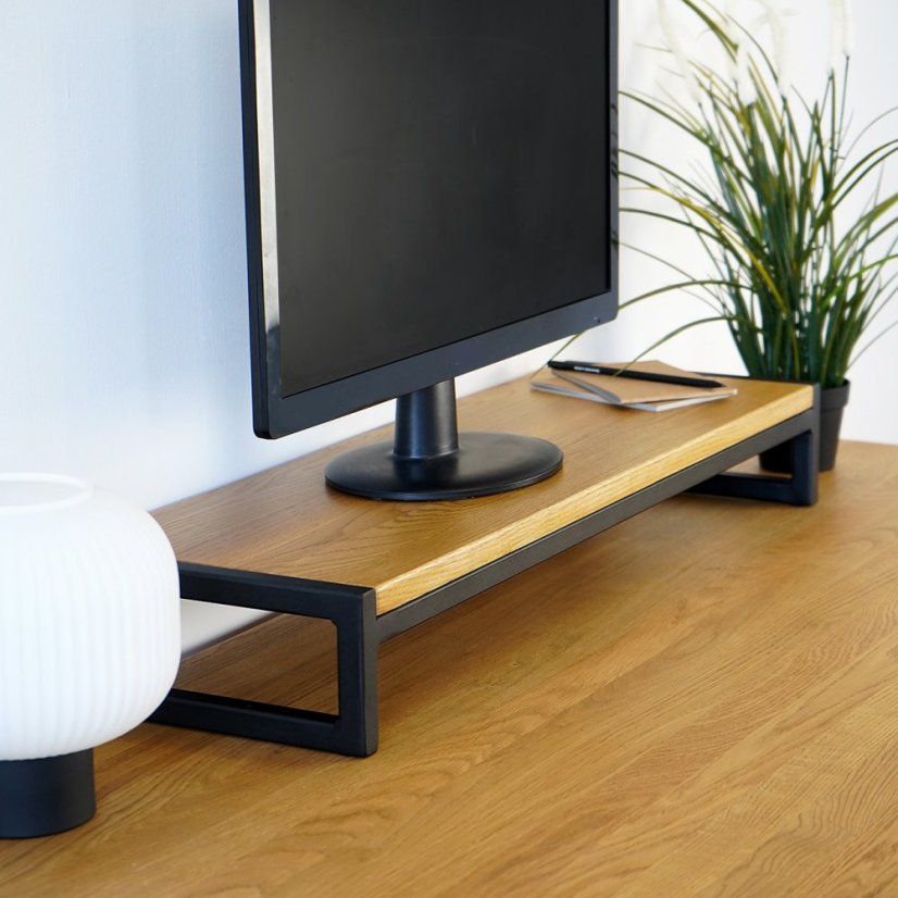 Podstavec pod monitor Frame s masivní dubovou deskou
