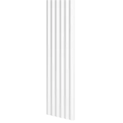 Designový panel s mikrolamelami, tvar Vik, bílý mat, 12x275 cm