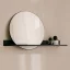 Kúpeľňové zrkadlo s kovovou policou London čierne - Veľkosť: L