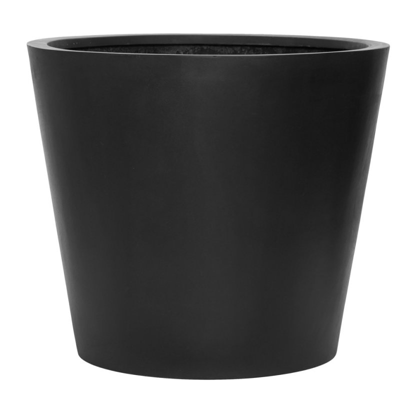Květináč Bucket černý - Velikost květináče: S, ⌀ 50 cm x v 40 cm, 6,5 kg, 57l