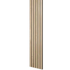 Designový panel s mikrolamelami, tvar Skog, dubová dýha, 12x275 cm