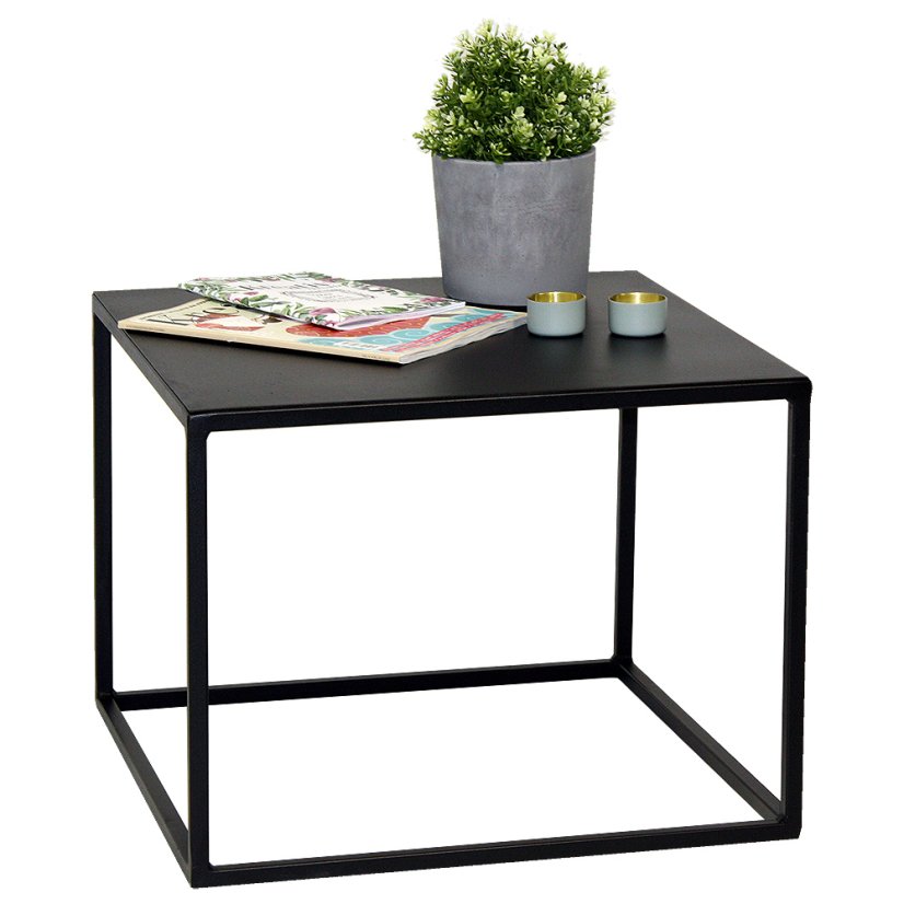 Konferenční stolek Lotta / černý s jemnou strukturou