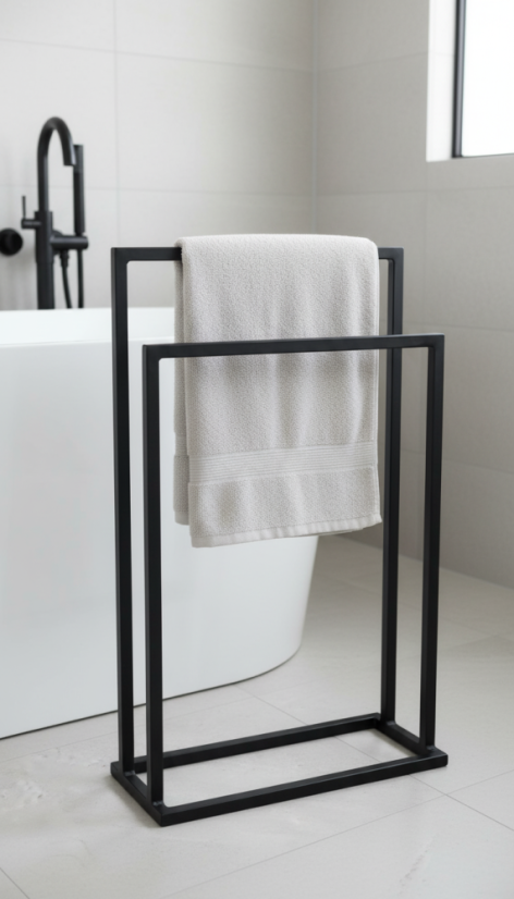 Kovový stojan na uteráky Leny