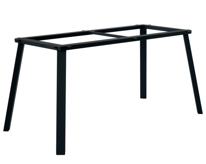 Podnožie k jedálenskému stolu Convex s podperami - Pôdorysné rozmery konštrukcie: 1500 x 600