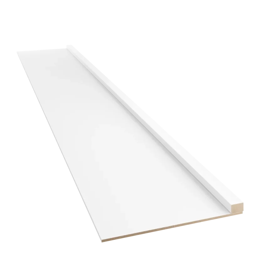 Designový obkladový panel Japandi, bílý mat, 30x275 cm