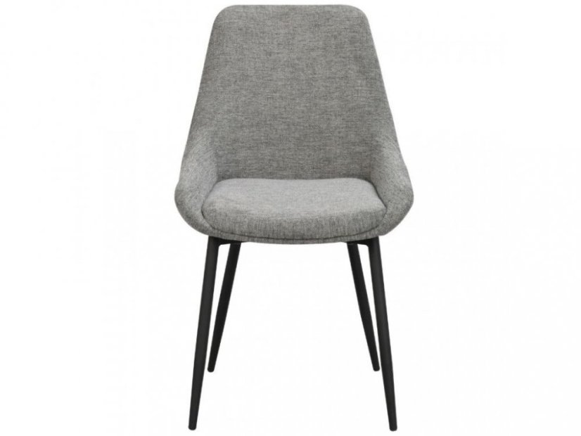 Světle šedá látková jídelní židle ROWICO SIERRA