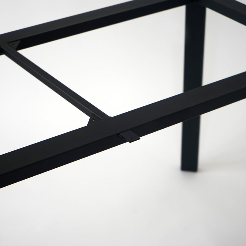 Podnožie k jedálenskému stolu Convex s podperami - Pôdorysné rozmery konštrukcie: 1500 x 600