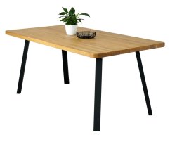 Jídelní stůl s masivní dubovou deskou Convex