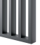 Lamelová dělící stěna, kompletní sada, výška a šířka dle výběru, grafit