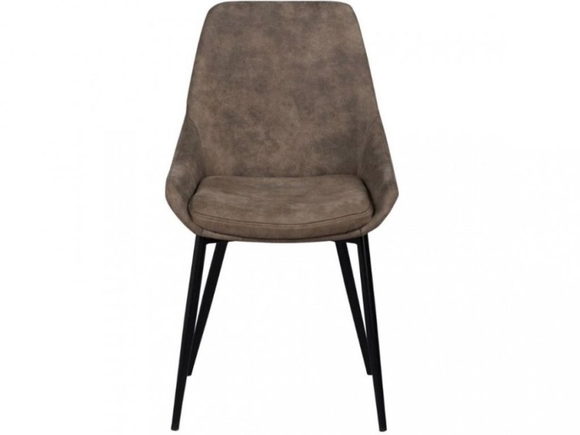 Hnědá látková jídelní židle ROWICO SIERRA