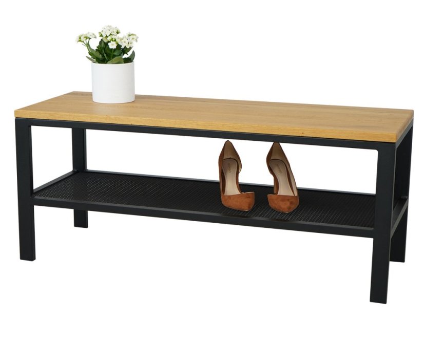 Botník Roland s masivní dubovou deskou