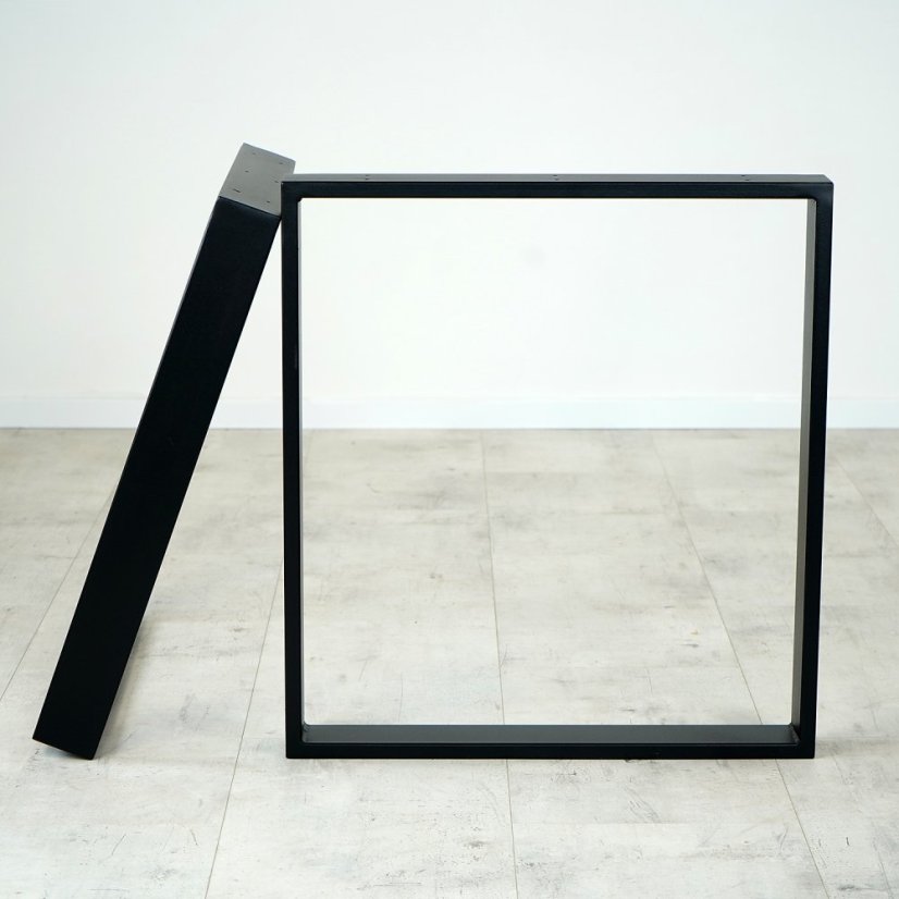 Sada kovových nôh "O" k jedálenskému stolu - Šírka: 600 mm