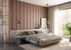 Designový obkladový panel Japandi, Mocha Mousse, 30x275 cm
