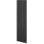 Designový panel s mikrolamelami, tvar Vik, černý mat, 12x275 cm
