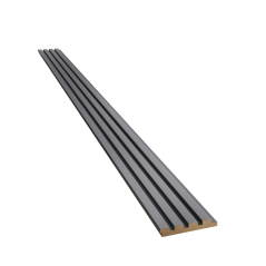Designový obkladový panel s lamelami MINI, Grafit, 12,3 x 275 cm