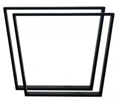 Sada kovových nohou "V" k jídelnímu stolu