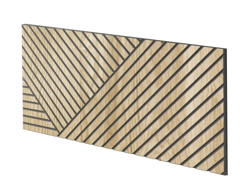 Designový obkladový panel s dubovou dýhou, vzor Sevilla, 60x30 cm