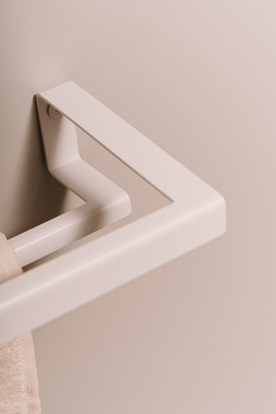 Kovový držiak na uteráky Tallinn dvojitý biely