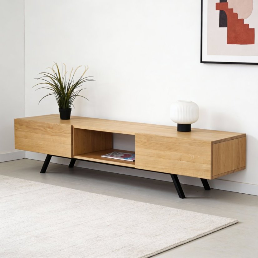 TV stolek Harmony z dubového masivu