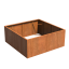 Cortenový vyvýšený záhon - Velikost vyvýšeného záhonu: 800 × 800 × v 200 mm