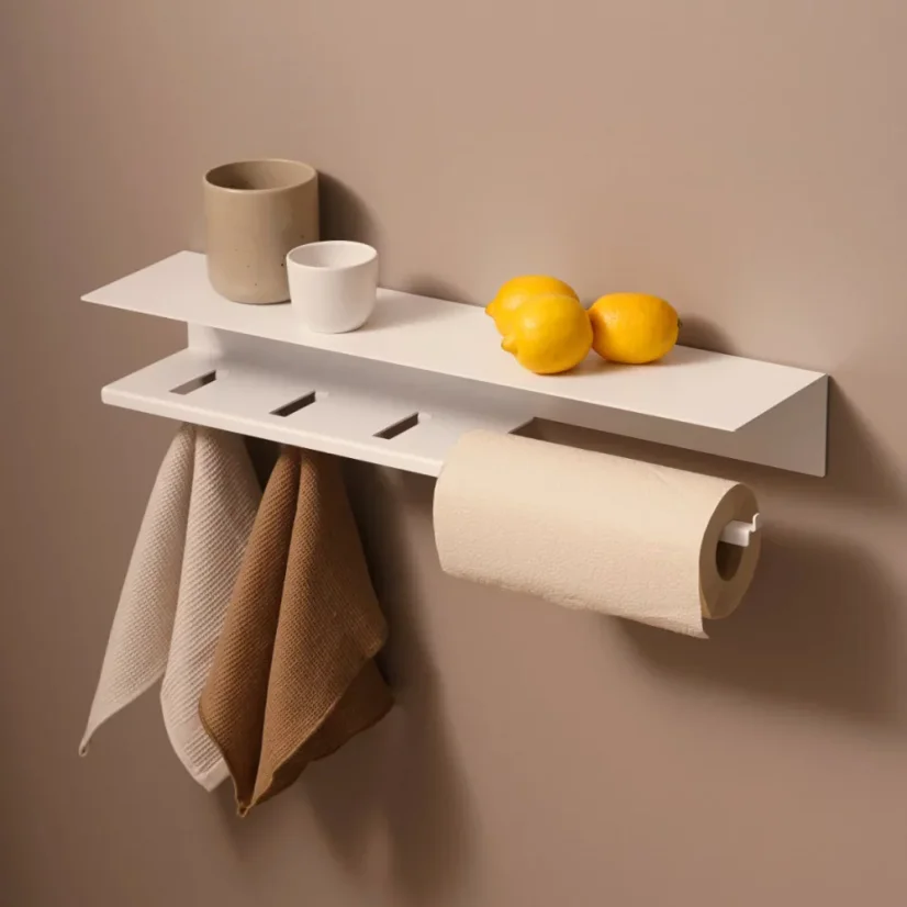 Kovový nástenný držiak papierových uterákov Brussel