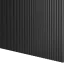 Designový panel s mikrolamelami, tvar Vag, černý mat, 12x275 cm