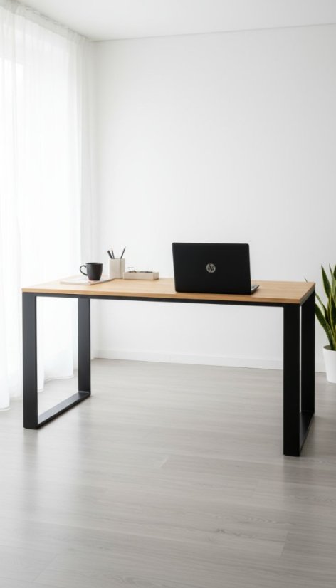 Pracovný stôl Best s masívnou dubovou doskou