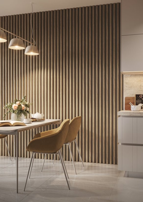 Lamela široká, 3x4x275 cm, Evropský dub